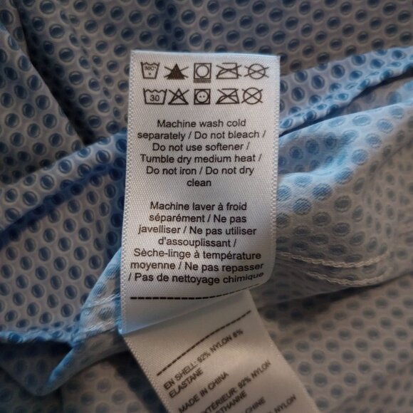 Untuckit Borgo Mens Light Blue Short Sleeve Button-Up Shirt Size XXXL 3XL - Picture 9 of 9